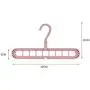 10pcs Random Color 9-Hole Magic Rotate Anti-Skid Folding Hanger Extendable Foldable Clothes Hook 10pcs Random Color 9-Hole Magic Rotate Anti-Skid Folding Hanger Extendable Foldable Clothes Hook