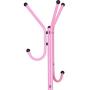 LQRYJDZ Entryway Metal Coat Stand Clothes and Hat Rack Free Standing Hanger Hall Tree with 6 Hooks for k for Jacket, Purse, Scarf Rack,Purse Tree Stand (Color : B, Size : 44146cm)