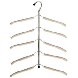 biliten Multifunctional Stainless Steel Hanger, Seamless Sponge Slip-Resistant Multi-Layer Clothes Hanging Shawl Cloth Closet Hanger Rack