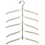 biliten Multifunctional Stainless Steel Hanger, Seamless Sponge Slip-Resistant Multi-Layer Clothes Hanging Shawl Cloth Closet Hanger Rack