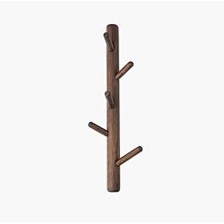 HTDZDX Tree Branch Design Coat Rack Wall Mounted Solid Wood Clothes Hat Hanger Storage Organizer, Walnut Color (Size : 70cm)