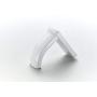 Wellsum Fashionable Wall Mounted White Solid Brass Bathroom Towel Hook Wall Hooks Tile Hook Bathrobe Hook Door Hanger Clothes Hooks Brushed Finish Bath Hardware