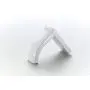 Wellsum Fashionable Wall Mounted White Solid Brass Bathroom Towel Hook Wall Hooks Tile Hook Bathrobe Hook Door Hanger Clothes Hooks Brushed Finish Bath Hardware