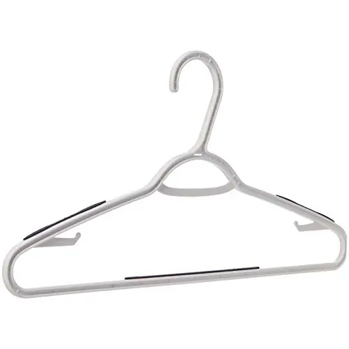 AmazonBasics Plastic Clothes Hanger with Non-Slip Pad, 50-Pack AmazonBasics Plastic Clothes Hanger with Non-Slip Pad, 50-Pack