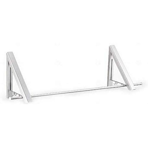 2pcs Portable Foldable Retractable Bathroom Balcony Wall-Mounted Clothes Hanger Laundry Rack Decoration