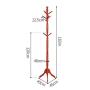 WZP Household Coat Rack Creative European-Style Floor Solid Wood Indoor Simple Hanger Simple Clothes Storage Rack Bedroom