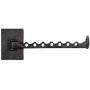 Rustic State Clout Cast Iron Industrial Wall Mount Hanger Holder Rack Farmhouse Clothes Bar Black