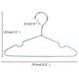 Yijiang Beautiful and Lightweight 30-Pack Kids Childrens Clothes Hangers, Metal Hangers Wire Hangers Stainless Steel Metal Wire Hangers Clothes 29.5cm (Color : Blue)