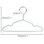 Yijiang Beautiful and Lightweight 30-Pack Kids Childrens Clothes Hangers, Metal Hangers Wire Hangers Stainless Steel Metal Wire Hangers Clothes 29.5cm (Color : Blue)