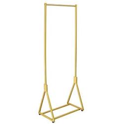 FeiQiangQiang Drying Rack, Floor Hanger, Clothes Rail, Home Bedroom, Dormitory, Clothing Store Display Stand Portable Drying Rack (Color : Gold, Size : 60x38x160cm)