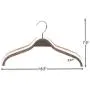 JS HANGER Elegant Wooden Clothes Hangers with Soft Non-Slip Stripes for Coats and Shirts, Retro Finish, 10-Pack JS HANGER Elegant Wooden Clothes Hangers with Soft Non-Slip Stripes for Coats and Shirts, Retro Finish, 10-Pack