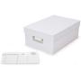 Darice White Photo Storage Boxes ? Store, Organize and Protect Photos, Notes, Craft Supplies and More ? Sturdy White Paper Boxes Can Be Decorated ? Shoe Boxes Shaped Storage Boxes 7.5”x11”x4”
