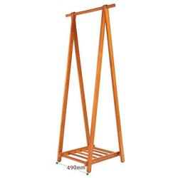 QPSGB Foldable Solid Wood Coat Rack, Home Bedroom Living Room Floor Cloth Rack, Creative Hanger Floor Foyer Coat Rack Wood (Size : 49cm)