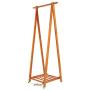 QPSGB Foldable Solid Wood Coat Rack, Home Bedroom Living Room Floor Cloth Rack, Creative Hanger Floor Foyer Coat Rack Wood (Size : 49cm)