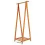 QPSGB Foldable Solid Wood Coat Rack, Home Bedroom Living Room Floor Cloth Rack, Creative Hanger Floor Foyer Coat Rack Wood (Size : 49cm)