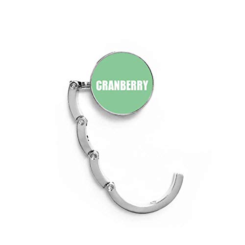 Cranberry Fruit Name Foods Table Hanger Foldable Handbag Holder