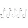 RuiLing 100pcs Metal S Hooks DIY Christmas Tree Decoration Pendants Ornaments Hanging Hooks Multi-Function S-Shaped Hook Hanger Silver