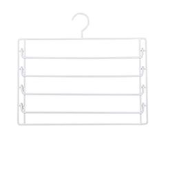 WZP Hanger Multi-Layer Magic Pants Rack,Home Wardrobe Seamless Clip Pants Hook Pants Clip Storage Artifact Stainless Steel/A