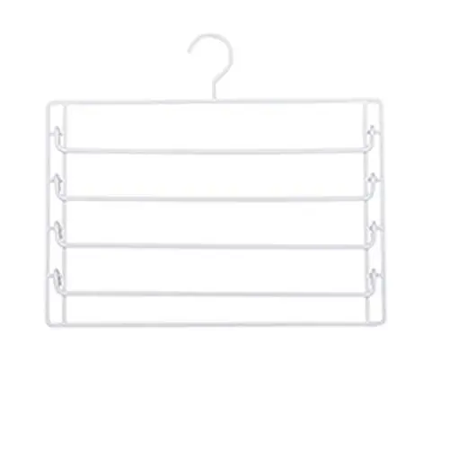 WZP Hanger Multi-Layer Magic Pants Rack,Home Wardrobe Seamless Clip Pants Hook Pants Clip Storage Artifact Stainless Steel/A WZP Hanger Multi-Layer Magic Pants Rack,Home Wardrobe Seamless Clip Pants Hook Pants Clip Storage Artifact Stainless Steel/A
