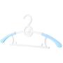 Fcoson Baby Size Hanger Set Kids Velvet Hangers 15 Pack No-Slip Space Saving Clothes Hangers for Babies Toddler Children Youth Blue