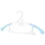 Fcoson Baby Size Hanger Set Kids Velvet Hangers 15 Pack No-Slip Space Saving Clothes Hangers for Babies Toddler Children Youth Blue