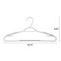 Finnhomy Super Value 50 Pack Plastic Hangers, Durable Clothes Hangers with Non-Slip Pads, Space Saving Easy Slide Organizer for Bedroom Closet Wardrobe, Great for Shirts, Pants, Scarves