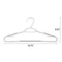 Finnhomy Super Value 50 Pack Plastic Hangers, Durable Clothes Hangers with Non-Slip Pads, Space Saving Easy Slide Organizer for Bedroom Closet Wardrobe, Great for Shirts, Pants, Scarves