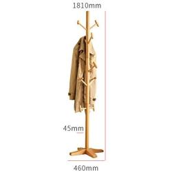 Clothes Hat Tree-Coat Rack Hanger Clothes Rack Wooden Log Color,1810mm460mm FENPING (Color : Wood-Color)