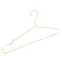 Jetdio 17.7 inch Strong Metal Wire Hangers Clothes Hangers, Coat Hanger, Standard Suit Hangers, Metal Hangers, 30 Pack, Gold