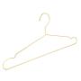 Jetdio 17.7 inch Strong Metal Wire Hangers Clothes Hangers, Coat Hanger, Standard Suit Hangers, Metal Hangers, 30 Pack, Gold