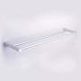 Valensha 60cm Towel Rack, Hand Towel Ring Towel Bar Holder Bathroom Double Towel Rack 2 Bar Space Aluminum Kitchen Towel Bar Bath Towels Hanger Hook, Wall Hanging Cloth Holder