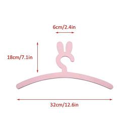 April-beautiful-life store Cute Rabbit Shape Wooden Kids Hanger Children Clothes Coat Rack Storage Hangers cabide Infantil perchero Infantil 2019,Pink