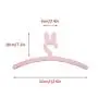 April-beautiful-life store Cute Rabbit Shape Wooden Kids Hanger Children Clothes Coat Rack Storage Hangers cabide Infantil perchero Infantil 2019,Pink