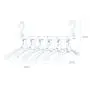 HJYPYJ Magic Hanger,PP Double Hook Folding Hanger,Space-Saving Organizer Hangers,for Balcony,Wardrobe Stable/Blue / 6 pcs HJYPYJ Magic Hanger,PP Double Hook Folding Hanger,Space-Saving Organizer Hangers,for Balcony,Wardrobe Stable/Blue / 6 pcs