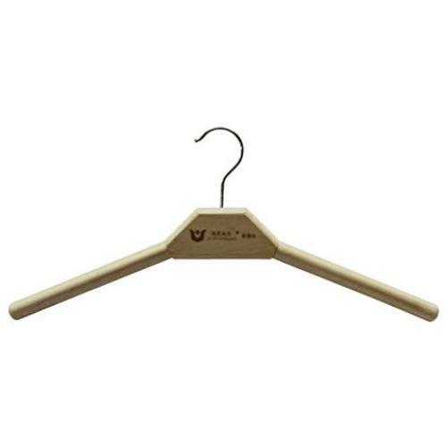 Iddefee Clothes Hanger 10 Piece Set of Solid Wood Hanger Round Wood Adult Natural Wooden Non-Slip Hanger Pants Hangers (Color : Photo Color, Size : 42.5x18x2cm)