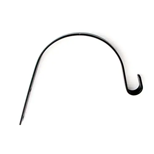 "ABC Products" - All-Purpose ~ 6 Inch Flat - Wrought Iron - All-Purpose Hanger - Plant Hanger And Wall Hanging Hook - Use Indoor or Outdoor (Matte Black Finish - Curve Back Hook On The End) "ABC Products" - All-Purpose ~ 6 Inch Flat - Wrought Iron - All-Purpose Hanger - Plant Hanger And Wall Hanging Hook - Use Indoor or Outdoor (Matte Black Finish - Curve Back Hook On The End)