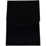 6&quotW x 8 1/4&quotH Black Velvet Jewelry Folder Pearl Necklace Organizer Storage Display Gift Valentine