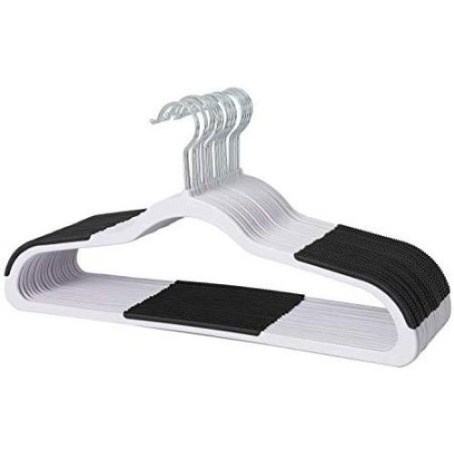 Finnhomy Heavy Duty 50 Pack Plastic Hangers, Durable Clothes Hangers with New Generation Non-Slip Pads,Space Saving Easy Slide Organizer for Bedroom Closet, Great for Shirts, Pants, White Finnhomy Heavy Duty 50 Pack Plastic Hangers, Durable Clothes Hangers with New Generation Non-Slip Pads,Space Saving Easy Slide Organizer for Bedroom Closet, Great for Shirts, Pants, White