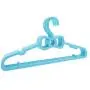 Junson Suit Hanger Pack of 5 Plastic Multifunctional Hanger Bowknot Adult Non-Slip Hanger(Blue) Clothes Hanger