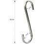 Lemonfilter 10 Pack S Shaped Hooks Stainless Steel S Hanging Hooks Heavy-Duty Hangers for Kitchen Bedroom and Office