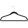 Clothes Black Hangers Velvet Storage Home Reinforced Lightweight Ultrathin Non-Slip Suit Clothes Hanger 200 Pack - Skroutz