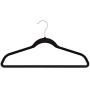 Clothes Black Hangers Velvet Storage Home Reinforced Lightweight Ultrathin Non-Slip Suit Clothes Hanger 200 Pack - Skroutz