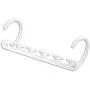 10pcs 5 Hole Magic Hanger Space Saving Hanger Plastic Cloth Hanger Hook Organizer Wardrobe Save Practical Hook