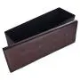 Ottoman Bench PU Leather Rectangular Folding Toy Storage Boxes Footstools Padded Seat for Living Room Bedroom 43 x 15 x 2 Inch Shipped from USA (Brown) Ottoman Bench PU Leather Rectangular Folding Toy Storage Boxes Footstools Padded Seat for Living Room Bedroom 43 x 15 x 2 Inch Shipped from USA (Brown)