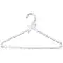 5Pcs Clothes Hanger Plastic Pearl Beaded Bow Clothes Dress Coat Hangers Closet Coat Storage Organizer Dry Rack Random Color