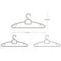 SAASNY Standard Plastic Hangers,[30 Pack] Premium Plastic Hangers with Tie Bar - Heavy Duty -Space Saving & Non Slip - Plastic Suit Hangers,Clothes Hanger (Grey) for Drying and Storage