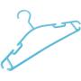 Adaap 10 Pcs Color Plastic Childrens Hangers Non-Slip Storage Clothes Save Space and Durable 27×15cm