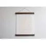 Magnetic Poster Hanger - Walnut Cherry Oak Wooden Poster Hanger Frames CUSTOM SIZING Print Hanger Magnetic Poster Frame Wall Hanging