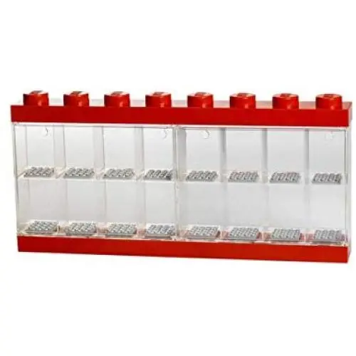 LEGO Minifigure 16 Display Case, Large, Red LEGO Minifigure 16 Display Case, Large, Red