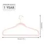 MIZGI Premium Velvet Hangers (Pack of 50) Heavyduty - Non Slip - Velvet Suit Hangers Blush Pink/Rose - Gold Hooks,Space Saving Clothes Hangers (Blush Pink/Rose)